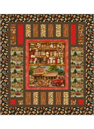 Triad Quilt feat. Homestead General Store by Quilting Renditions