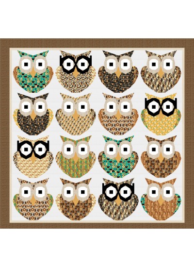 What a Hoot Quilt feat. House of Midcentury by Sewing Corals