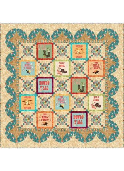 Boots, Class and Sass Quilt feat. Howdy Cowgirl by Project House 360 - free pattern available November, 2025