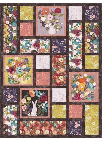 Tossed Imperfect Tiles Quilt feat Imperfectly Perfect by Ladeebug Design
