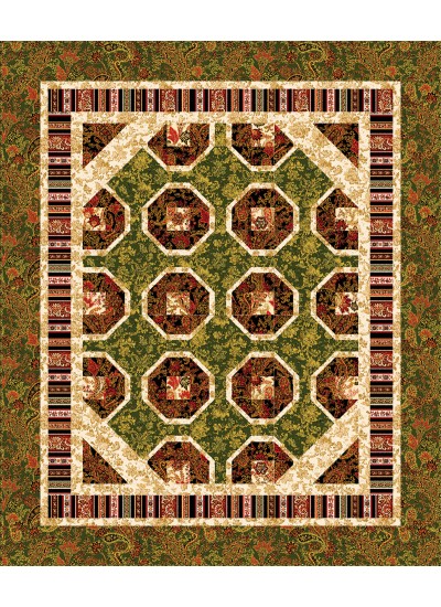 Magic Carpet Ride Quilt feat. Jacobean Dreams by Whimsical Workshop 