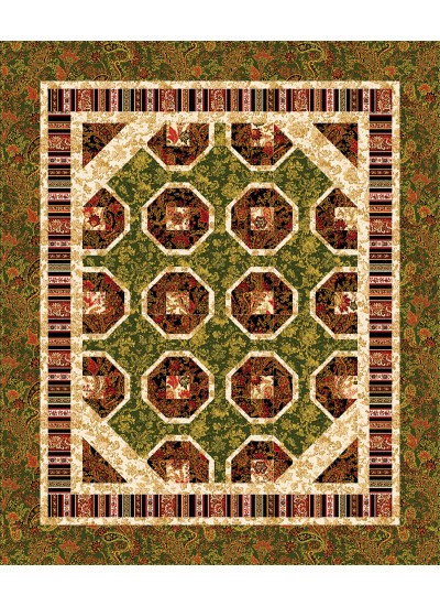 Magic Carpet Ride Quilt feat. Jacobean Dreams by Whimsical Workshop 