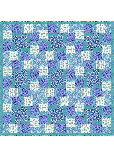 wonky flowers quilt jetsetter by siobhan for CDM365 Studios 