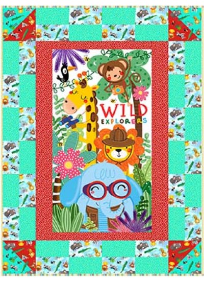Let's Explore Quilt by Brianna Roberts feat Jungle Explorer