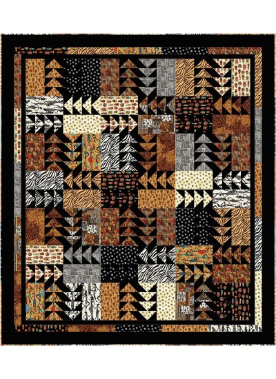 Rush Hour Quilt by the fabric addict 88"x100"