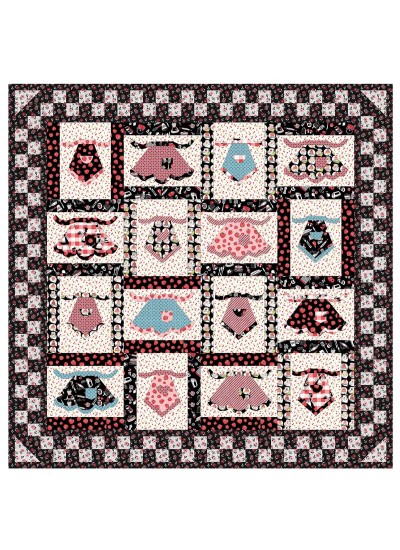 Grandma's in the kitchen quilt by penni Domikis 60"x60"