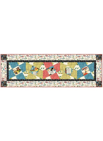 Kitschy Cocktails Runner by Stephanie Sheridan /17"x53"