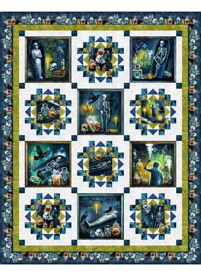 Monster Mash Quilt feat. Lab of Horrors by Project House 360- free pattern available June 2027