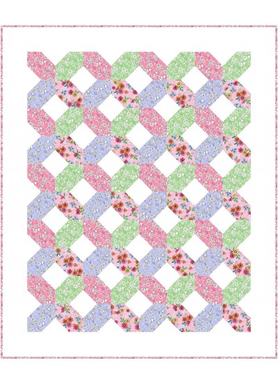 Hugs and Kisses La Fiesta Quilt by Swirly Girls Design - 55"x67"