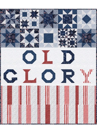 Old Glory land that I love Quilt by Charisma Horton 60"x72"