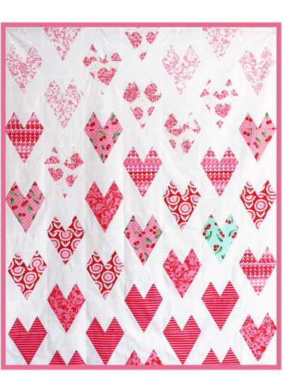 Lots of Love Quilt by Tamara Kate  / 56x68"