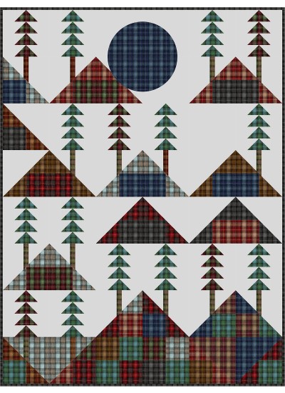 Mountain Lodge by Charisma Horton /54"x72" (fat quarter Friendly)