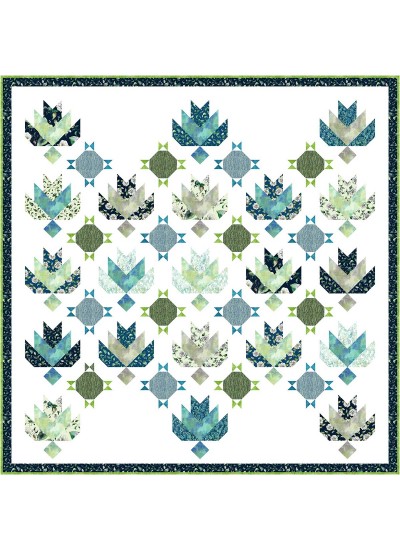 April Showers Bring May Flowers Quilt feat. Meadow Garden by Natalie Crabtree - free pattern available October, 2025