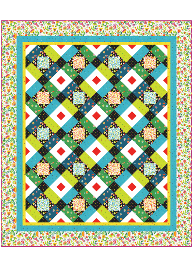 Melodies Quilt by Heidi Pridemore / 64x76"