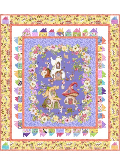 Tiny Houses Quilt feat. Mice to Meet You by Natalie Crabtree - free pattern available February 2027