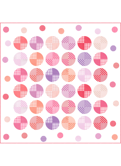 Modern Dot Quilt  by Heidi Pridemore