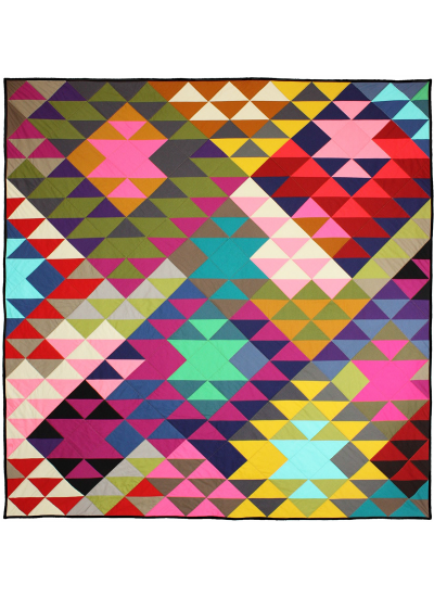 Modern Prism Quilt by Tara  Faughnan / 60x63"
