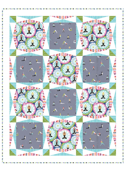 Namaste Quilt by Heidi Pridemore /36"x46"