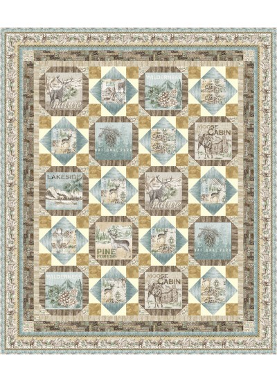 LODGE LIFE BY PROJECT HOUSE 360 QUILT FEAT. NATURE'S LANDSCAPES 