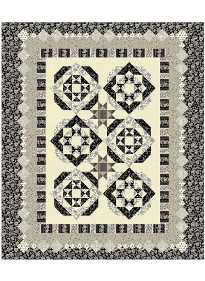 New Beginnings- Cream  Quilt by Susan Emory /92"x102"