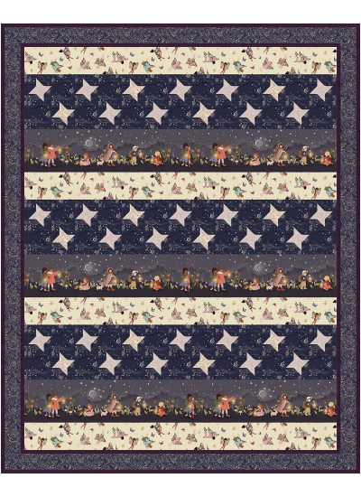 Wishing Stars feat.Nocturnal Garden by Natalie Crabtree-free pattern available  in July, 2025