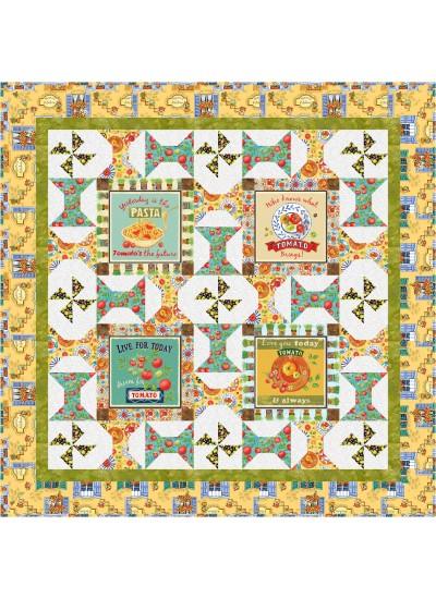 Mangiare Quilt feat. Nonna's Table by Project House 360- free pattern available May 2026