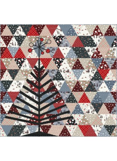 tinsel tree oh deer winter iquilt by everyday stitches /70"Wx73"H