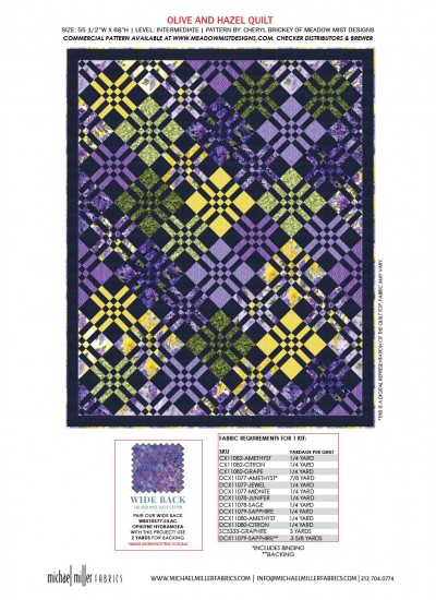 olive & hazel wisteria lane by Cheryl Brickey of Meadow Mist Kitting guide 