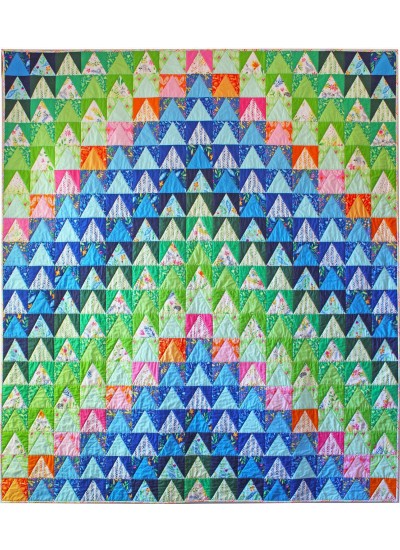 Over the Mountain Quilt by Tamara Kate /71"x81"