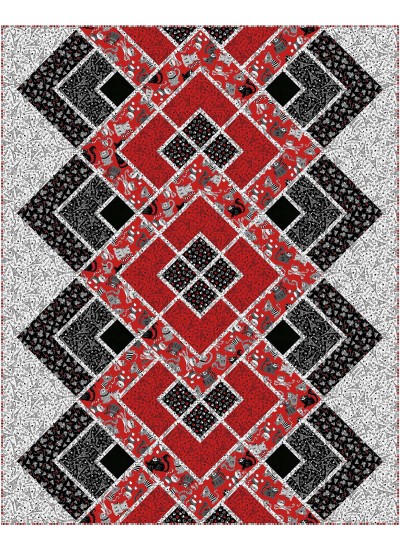 modern lace quilt parisian cats by canuck quilter designs 