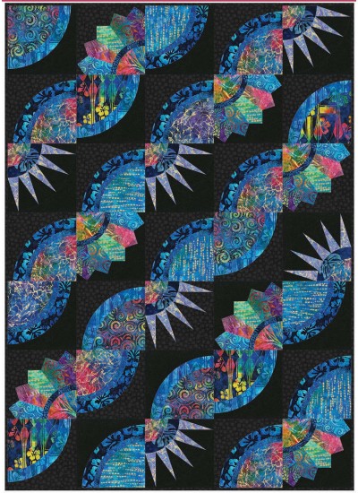 Patchouli Quilt by Christine Stainbrook /45"x63"