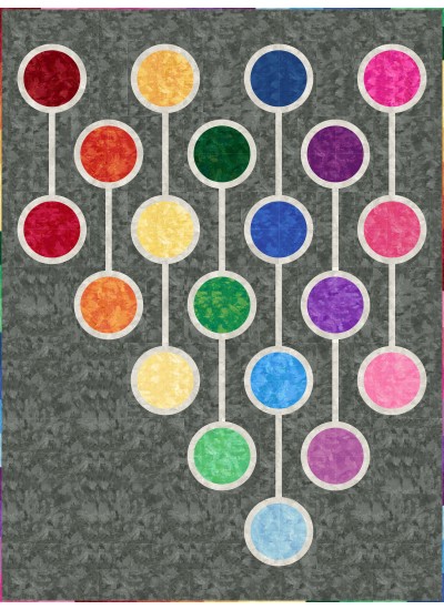 Dew Drops Twin Size Quilt feat. Patina by Quilting Chemistry