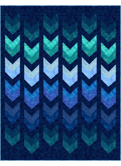 Rush Ocean Quilt feat. Patina by Canuck Quilter Designs
