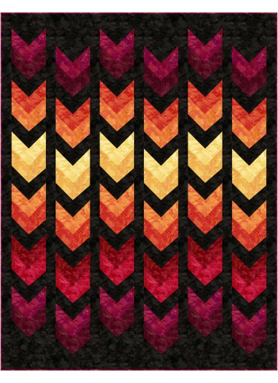 Rush Fire Quilt feat. Patina by Canuck Quilter Designs