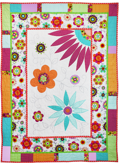 Peppy Petals Quilt by Marinda Stewart