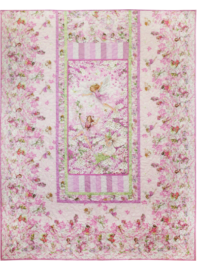 PETAL FAIRIES QUILT WITH PILLOW SHAM