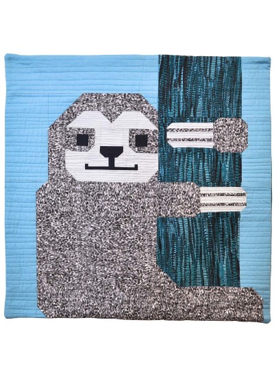 Sleepy Sloth Pillow by Elizabeth Hartman