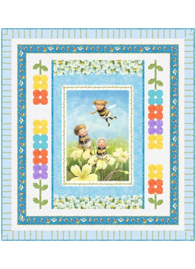Playful Pixies Quilt by Wendy Sheppard /51-1/2"x56-1/2"