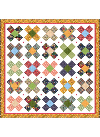 Playing Jacks Quilt feat. Playtime Memories by Natalie Crabtree - free pattern available September 2026