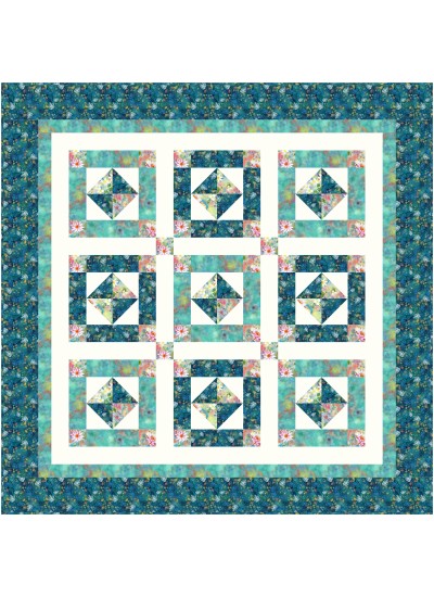 Nana's Picnic Quilt feat. Pond of Serenity by Brenda Plaster