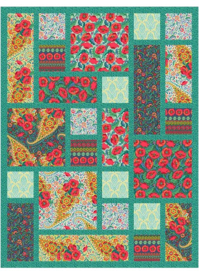 poppy quarter tiles feat. poppy fantasy by ladeebug design
