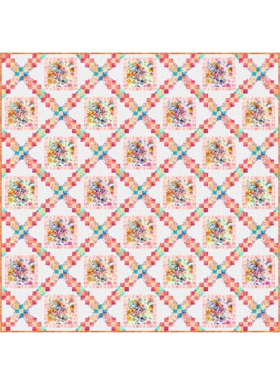 Harlequin Garden quilt feat. Primrose Garden by Project House 360
