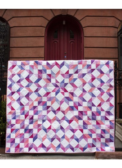 Purple Rain Quilt & Pillow Sham by Marsha Evans Moore /66"x78"