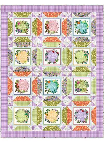 block talk stars quilt - retreat yourself by swirly girls design 60"x78"