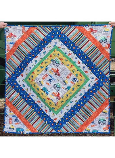 Rhombi Diggers and Dumpers Quilt by Lisa Ruble