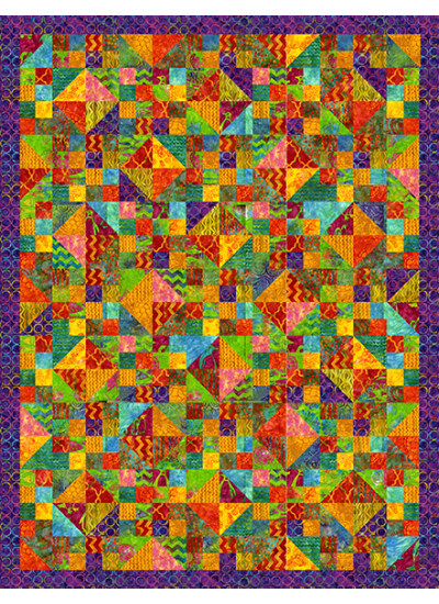 Rings of Color - BATIK Quilt