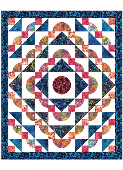 Rippling Waves Quilt by Heidi Pridemore /54"x66"