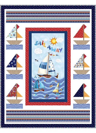 Come Sail AwayQuilt feat Sail Away by Natalie Crabtree - free pattern available December, 2025