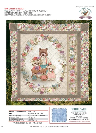 Say Cheese! feat. Bear Family Portraits by Project House 360  KITTING GUIDE