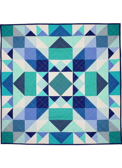 Sea Glass Medallion QUILT by Nighting Gale Quilts